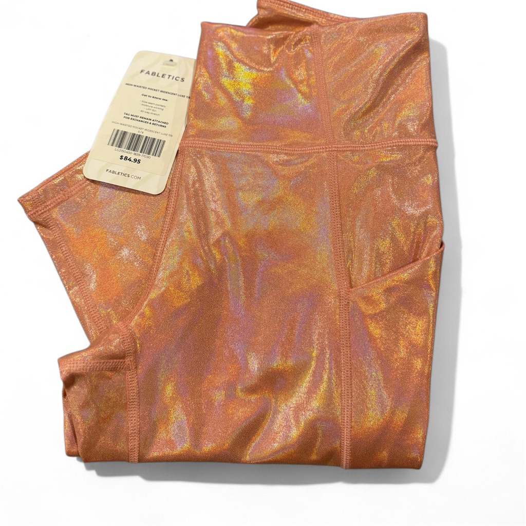 Nwt Fabletics Pureluxe High-Waisted Iridescent 7/8 Legging